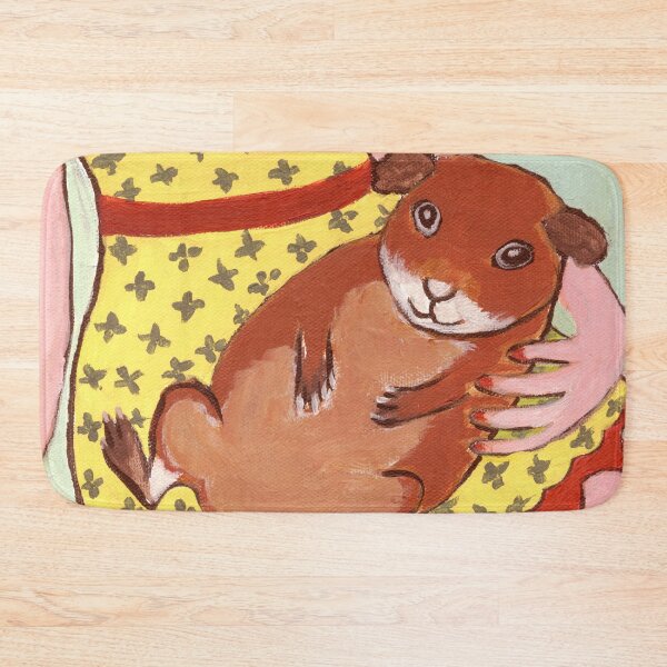 Aperçu de l'œuvre Cochon d'Inde : Cuddle Me-Agouti Cavy ~ GRANDE CONCEPTION GRAPHIQUE ~ Pop Art ~ Peinture originale ~ LilyKoArt créée et vendue par Spinning Plates 360.