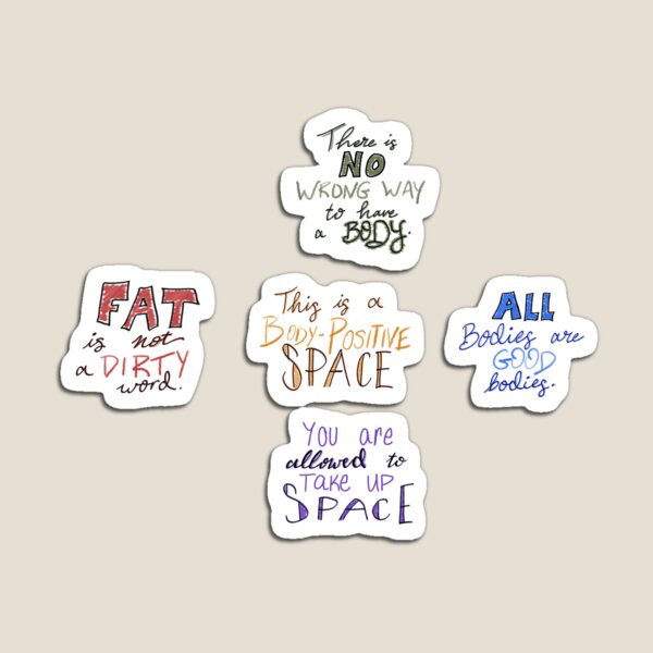 Artikel-Vorschau von Body Positive-Aufkleberpaket, designt und verkauft von Haley Scott.