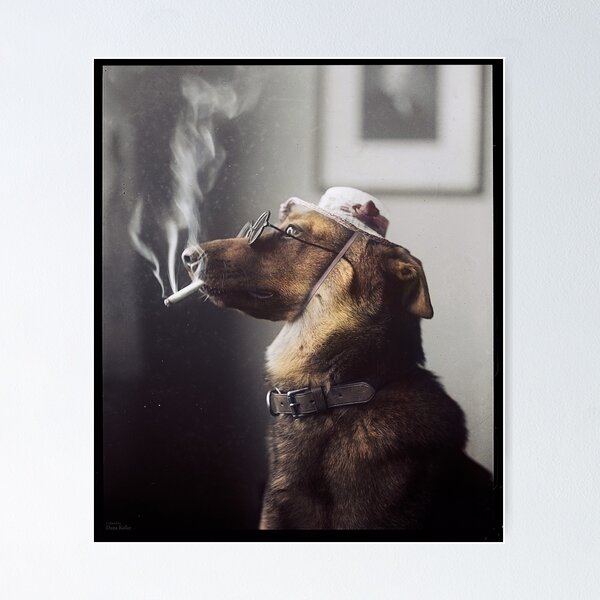 Item preview, "Alex" the Smoking Police Dog designed and sold by Dana Keller.