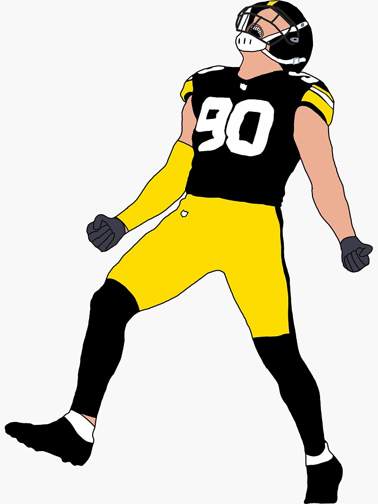 "Pittsburgh Steelers TJ Watt" Sticker by phinsup  Redbubble