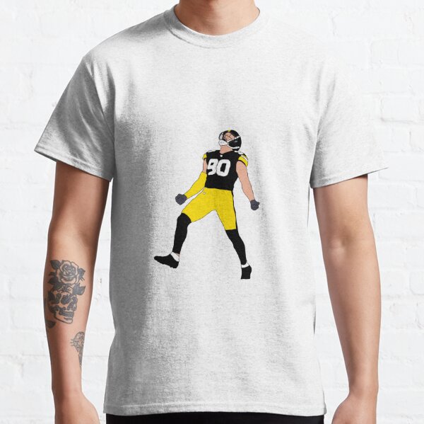T.J. Watt Pittsburgh Steelers Men's Backer T-Shirt - Ash