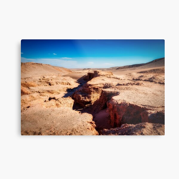 Sandy canyons at Atacama Desert Metal Print