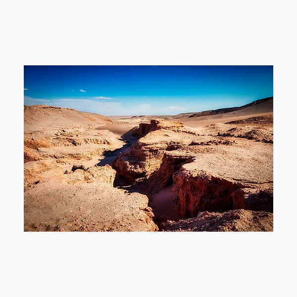 Sandy canyons at Atacama Desert Photographic Print