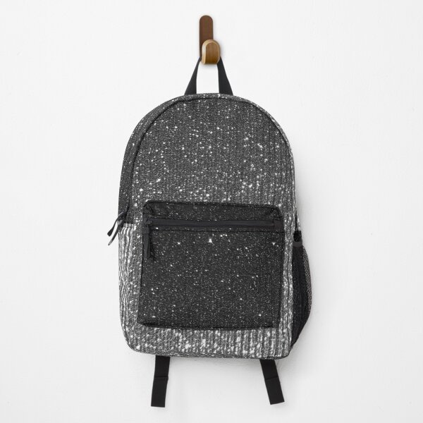 Silver Metallic Sparkly Glitter Backpack by PodArtist