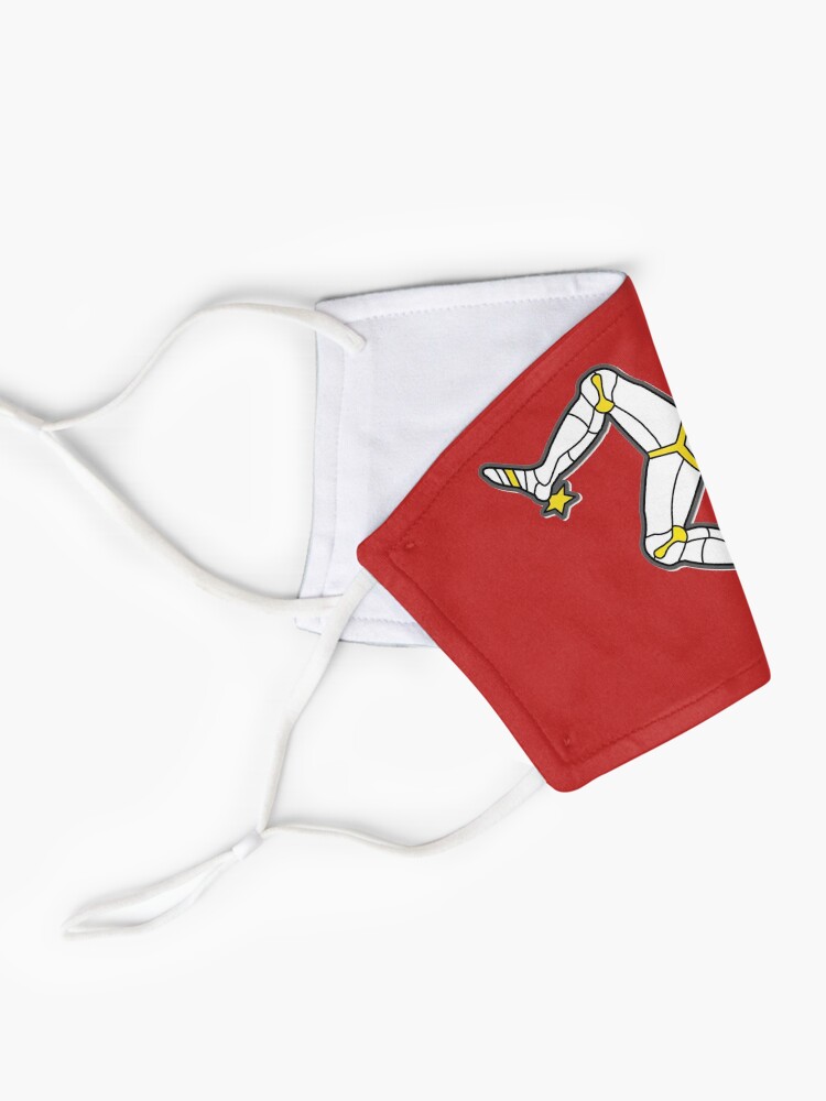 Alternate view of Isle Of Man 3 Legs Of Man Traditional Manx Flag Celtic Triskelion Mask