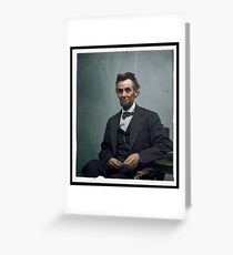 President Abraham Lincoln Greeting Card