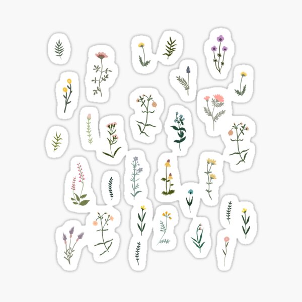Wildblumen Sticker