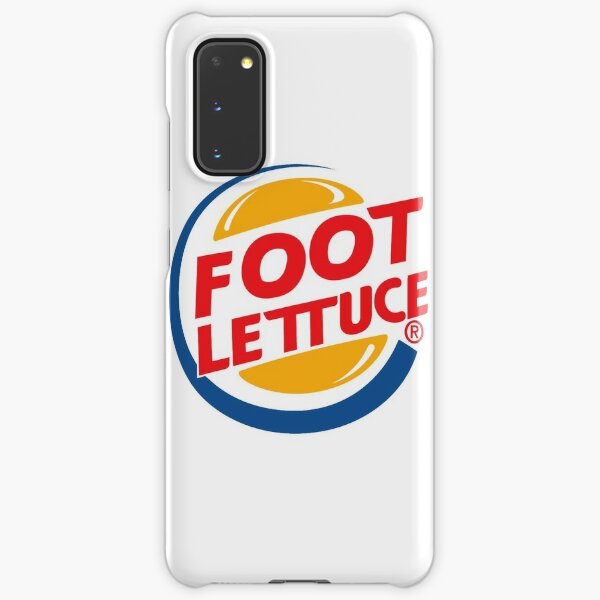 Foot Lettuce Meme Burger Case Skin For Samsung Galaxy By Hobbeskitty Redbubble - roblox number 15 burger king foot lettuce