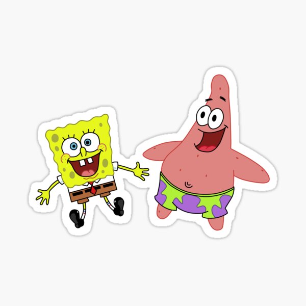 Spongebob Patrick Sticker By Happysmurf Redbubble