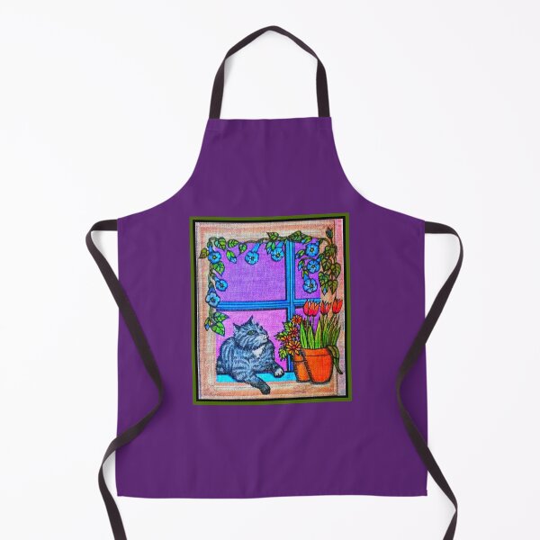 Item preview, Grey Cat in a Window designed and sold by PaniaBrown.