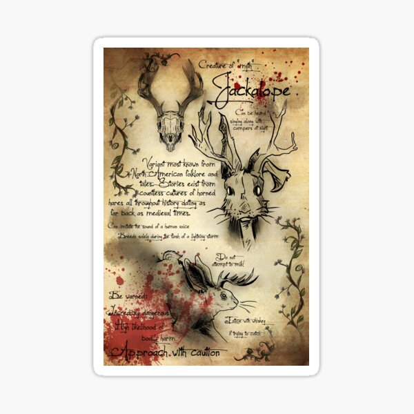 Item preview, Cryptic Studies: Jackalope designed and sold by drkmatt3rstudio.