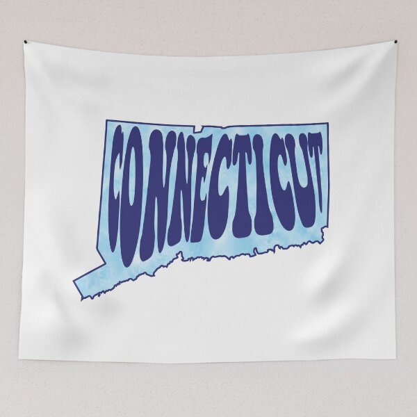 Item preview, Tie Dye Watercolor Blue Connecticut designed and sold by MarzStudio.