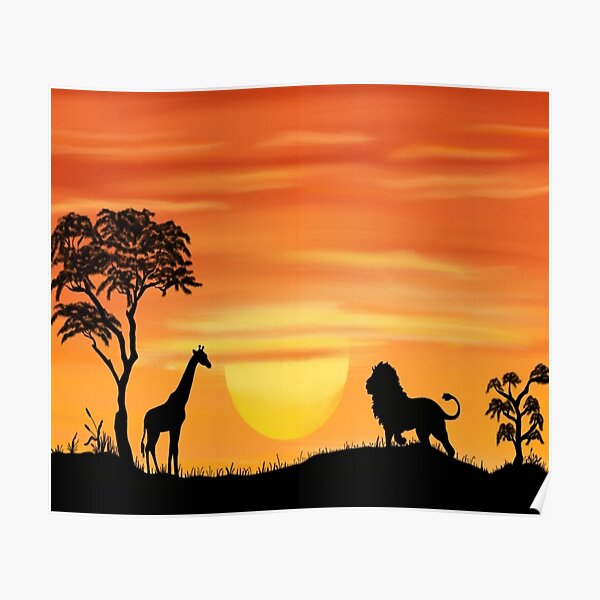 Safari Sunset Posters Redbubble - sunset safari roblox pictures