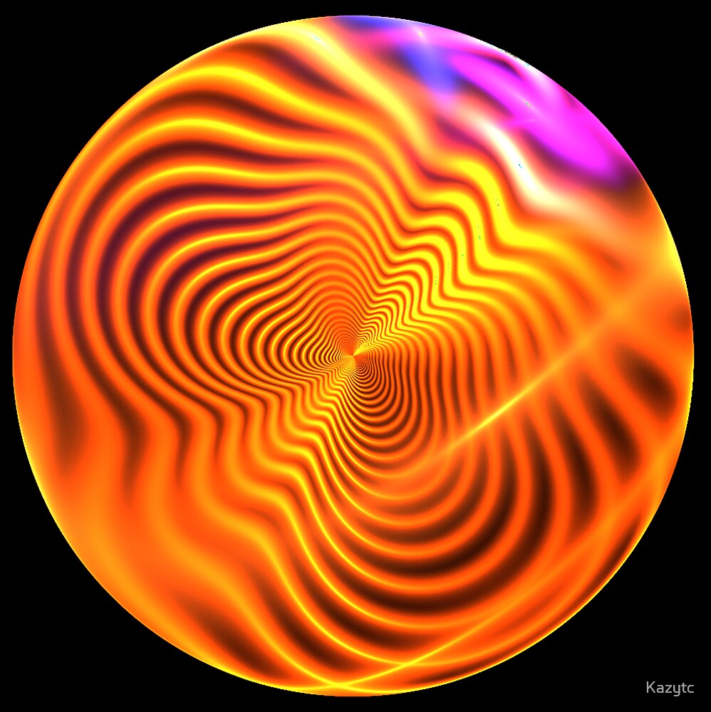 "Trippy Orange" by Kazytc Redbubble