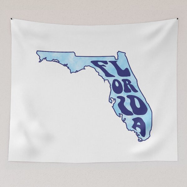 Item preview, Tie Dye Watercolor Blue Florida designed and sold by MarzStudio.