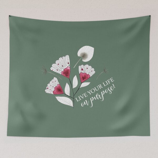 Item preview, LIVE YOUR LIFE ON PURPOSE designed and sold by latiendadearyam.