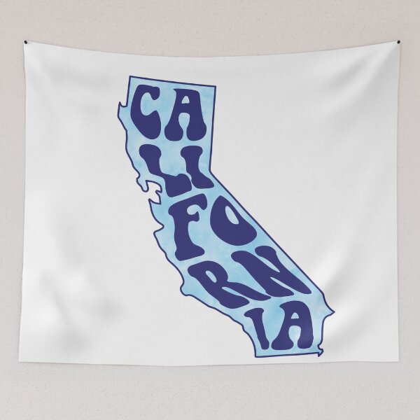 Item preview, Tie Dye Watercolor Blue California designed and sold by MarzStudio.