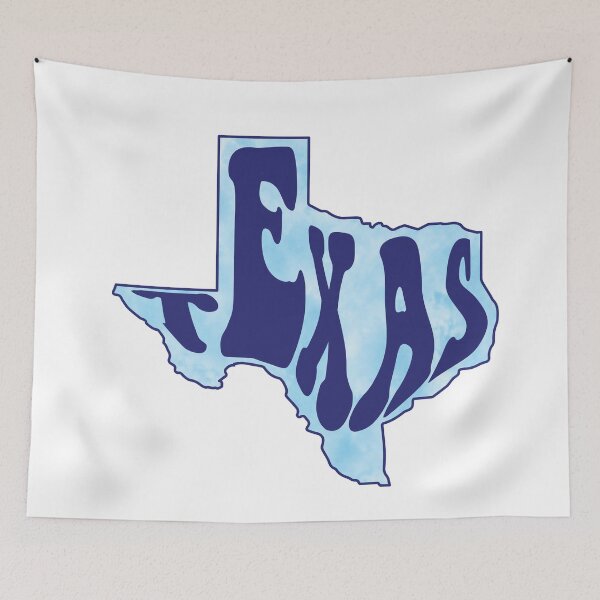 Item preview, Tie Dye Watercolor Blue Texas designed and sold by MarzStudio.