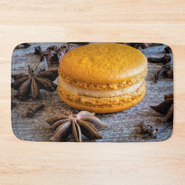 Item preview, Pumpkin Spice Macaron Close Up designed and sold by Elisabeth Lucas.