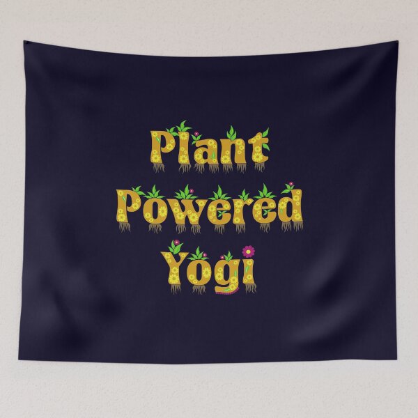 Item preview, Plant Powered Yogi - Vegan or Vegetarian Yogi designed and sold by CatArtStore.