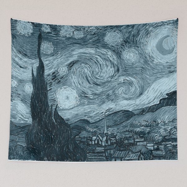 Item preview, Blue Starry Night designed and sold by Freshfroot.