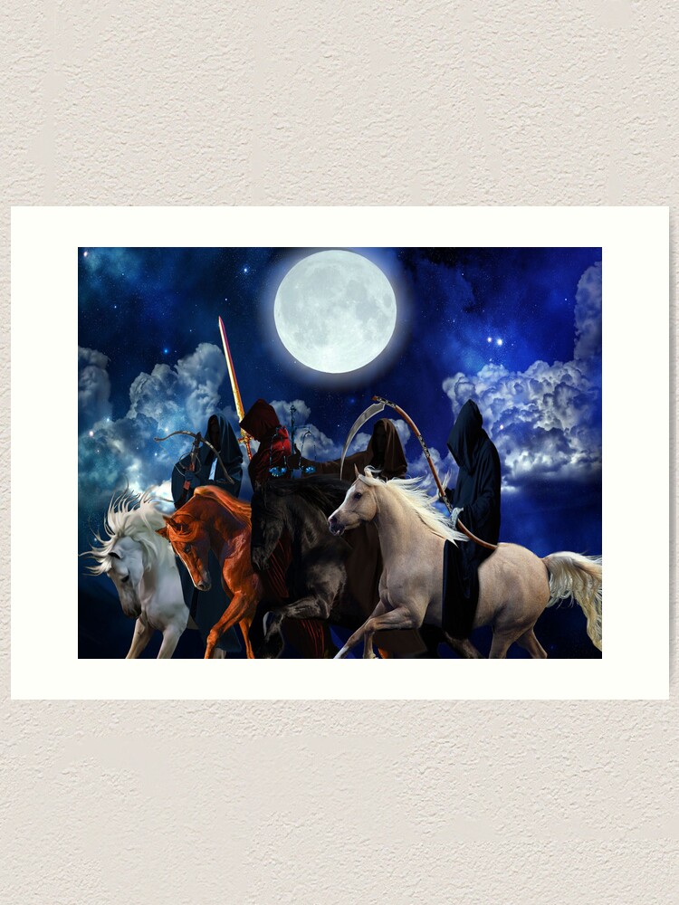 "Four Horsemen Of The Apocalypse Poster" Art Print By Galet09 | Redbubble