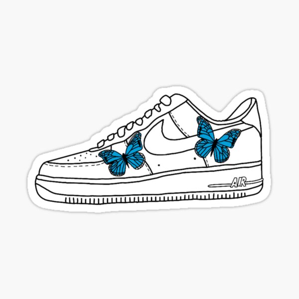air force 1 papillon