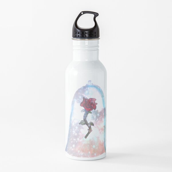 Enchanted Red Rose in Glass Case Water Bottle