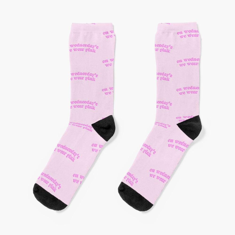 Mean Girls Socks On Wednesdays we wear pink NWTs