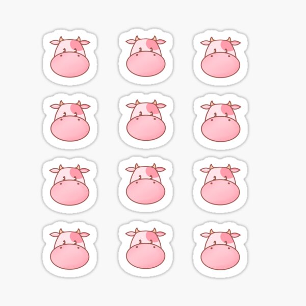 Strawberry Cow Sticker