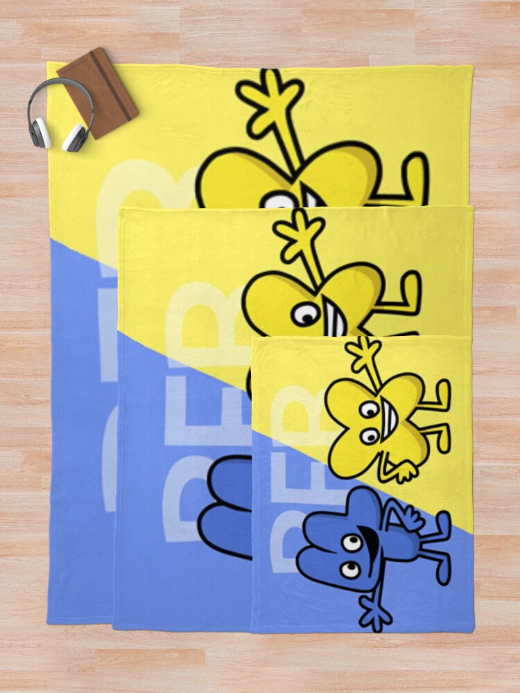 Alternate view of BFB 4 and X design Throw Blanket
