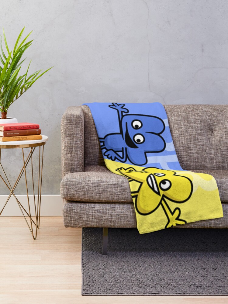 Alternate view of BFB 4 and X design Throw Blanket