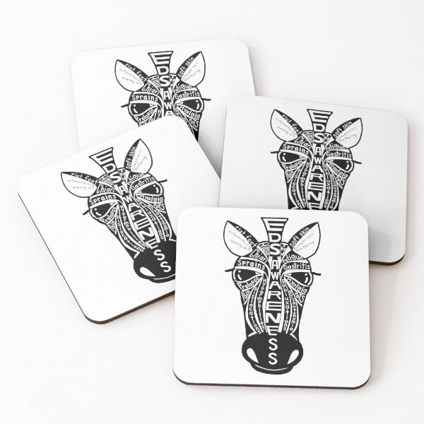 Item preview, EDS Awareness Zebra designed and sold by artsyANTcreatns.