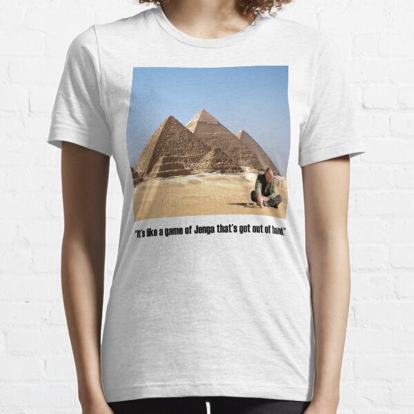 Karl Pilkington - "It's like a game of Jenga that's got out of hand" Essential T-Shirt