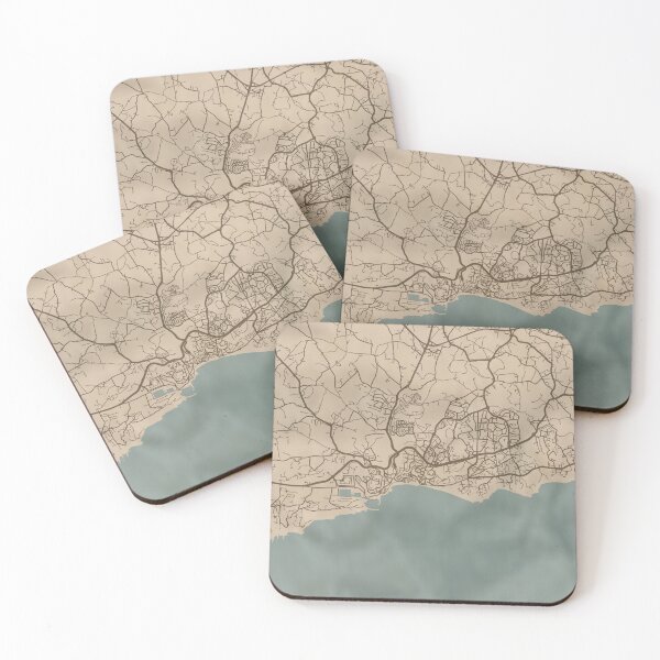 Item preview, Albufeira Sepia Map designed and sold by CPTVDesign.