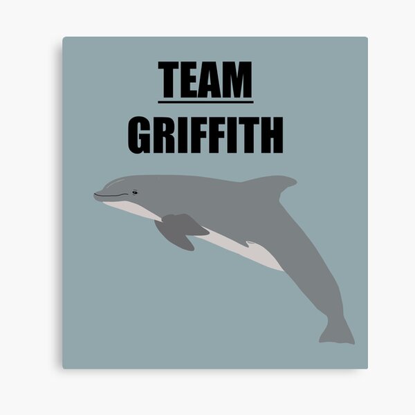 “Team Griffith” the bottlenose dolphin Canvas Print