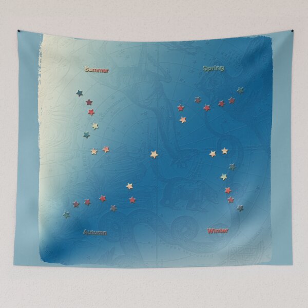 Item preview, The Big Dipper (Ursa Major) In The Four Seasons In Gorgeous Blues designed and sold by MHirose.
