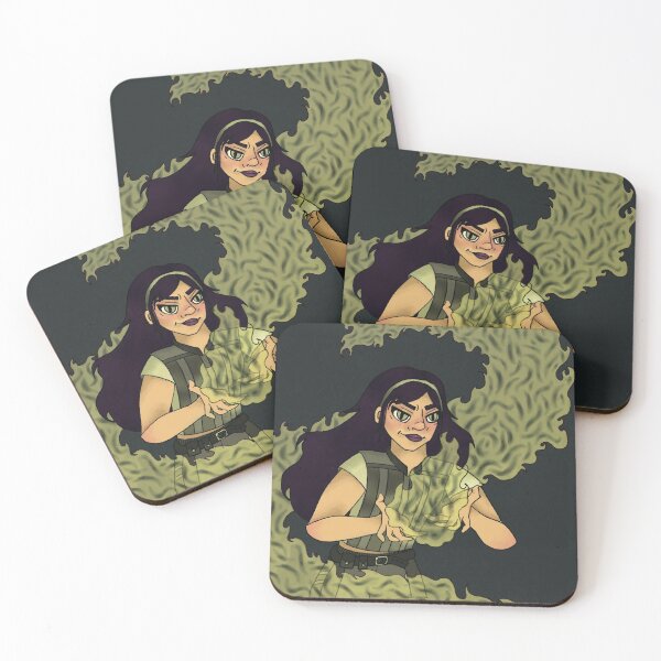 Item preview, Powerful Girl Wielding Green Fire designed and sold by daphnesdesigns.
