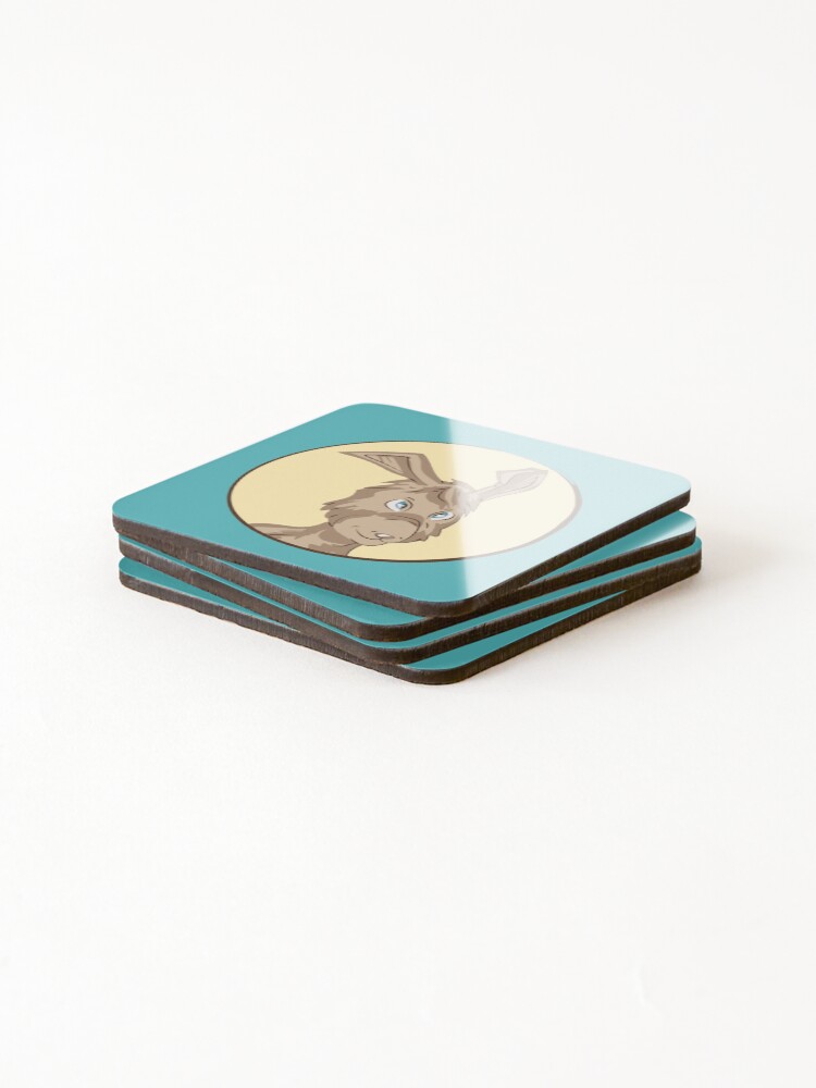 Thumbnail 4 of 5, Coasters (Set of 4), Mischievous Rabbit designed and sold by John-Frum.