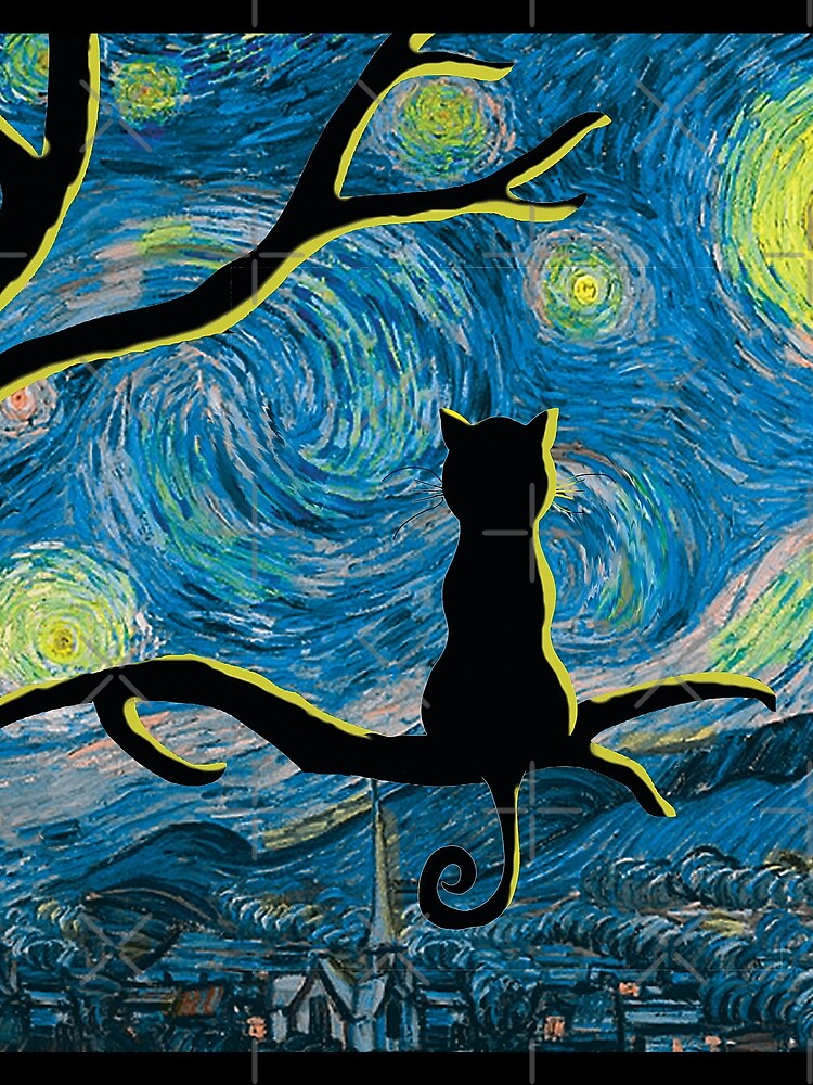 Shop Coraline and Cat Vincent Van Gogh Starry at Artsy Sister.