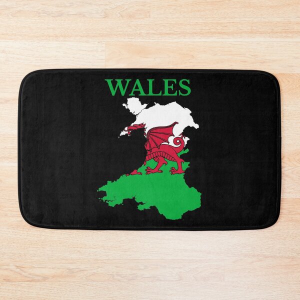 Item preview, Wales Map Flag designed and sold by marosharaf.