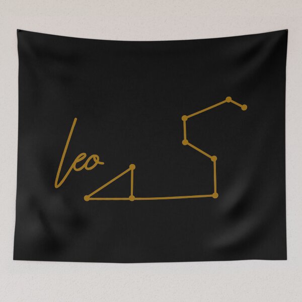 Item preview, Leo Zodiac sign in Gold designed and sold by tinyteacups.