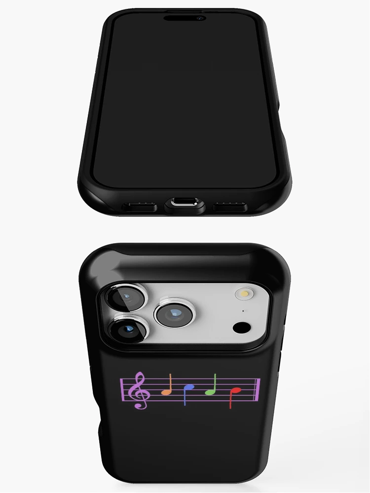 Thumbnail 3 of 4, iPhone Case, ACAB In Musical Notes designed and sold by The Little Wood Cottage.