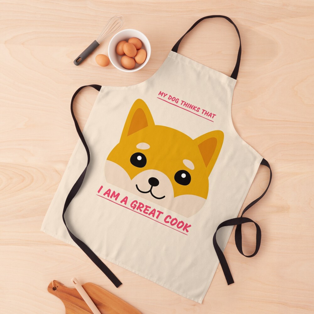 Happy Dog Food Cooking Funny Quote Meme Apron For Sale By Quoteology Redbubble