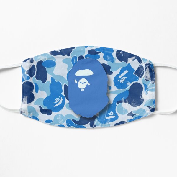 Download Blue Bape Camo Face Masks Redbubble PSD Mockup Templates