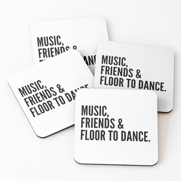 Item preview, Music, Friends and Floor to Dance - White designed and sold by nunoelias.