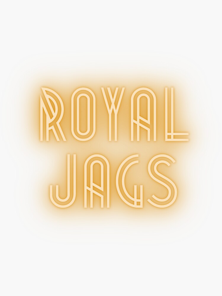 "Top Gun Royal Jags" Sticker by kayyhoops Redbubble