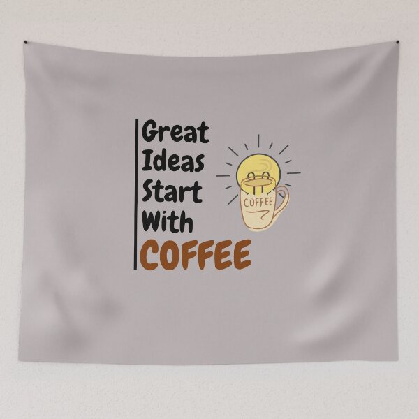 Item preview, Great ideas start with coffee. designed and sold by TonsPOD.