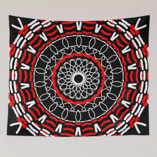 Item preview, Red circular design  designed and sold by Ashwini Vange.