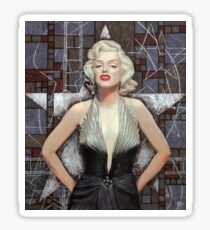 Marilyn Monroe, Old Hollywood, celebrity art, brown shades Sticker